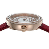  Shop Authentic Emporio Armani Two-Hand Analog White Dial Red Leather Strap Watch For Women - AR11532 - Luxxuri