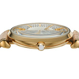  Shop Authentic Emporio Armani Gianni T Bar Crystals Silver Dial Brown Leather Strap Watch For Women - AR11518 - Luxxuri