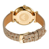  Shop Authentic Emporio Armani Gianni T Bar Crystals Silver Dial Brown Leather Strap Watch For Women - AR11518 - Luxxuri