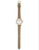  Shop Authentic Emporio Armani Gianni T Bar Crystals Silver Dial Brown Leather Strap Watch For Women - AR11518 - Luxxuri