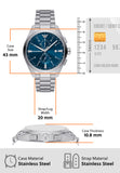  Shop Authentic Emporio Armani Claudio Chronograph Blue Dial Silver Steel Strap Watch For Men - AR11541 - Luxxuri
