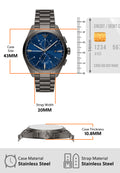  Shop Authentic Emporio Armani Chronograph Quartz Blue Dial Grey Steel Strap Watch For Men - AR11481 - Luxxuri