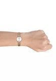  Shop Authentic Emporio Armani Gianni T Bar Silver Dial Rose Gold Mesh Bracelet Watch For Women - AR1956 - Luxxuri