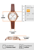  Shop Authentic Emporio Armani Mia Quartz Silver Dial Brown Leather Strap Watch For Women - AR11525 - Luxxuri