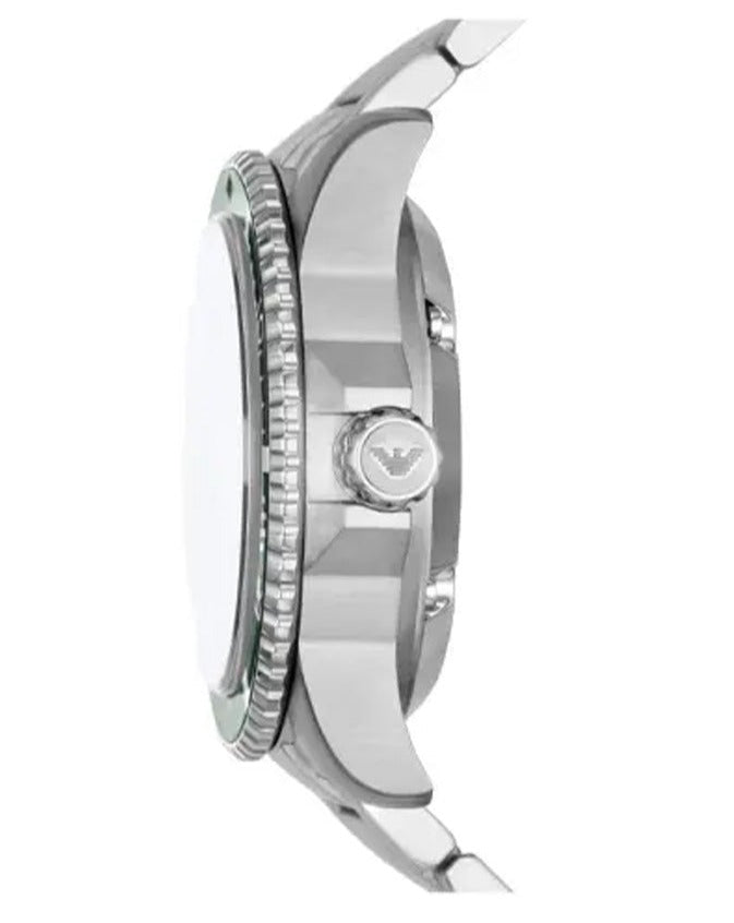  Shop Authentic Emporio Armani Diver Automatic Green Dial Silver Steel Strap Watch For Men - AR60061 - Luxxuri