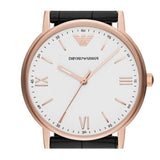  Shop Authentic Emporio Armani Dress Quartz White Dial Brown Leather Strap Watch For Men - AR11011 - Luxxuri