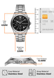  Shop Authentic Emporio Armani Paolo Chronograph Black Dial Silver Steel Strap Watch For Men - AR11602 - Luxxuri