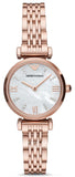  Shop Authentic Emporio Armani Gianni T-Bar Mother of Pearl Dial Rose Gold Steel Strap Watch For Women - AR11316 - Luxxuri