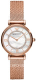  Shop Authentic Emporio Armani Gianni T Bar Mother of Pearl Dial Rose Gold Mesh Bracelet Watch For Women - AR11320 - Luxxuri
