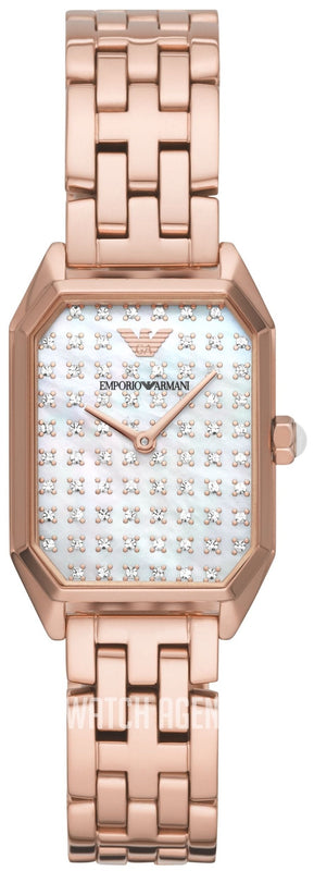  Shop Authentic Emporio Armani Gioia Quartz Mother of Pearl Dial Rose Gold Steel Strap Watch For Women - AR11389 - Luxxuri