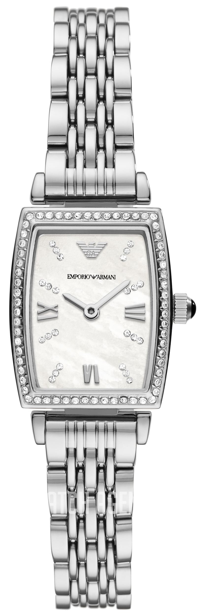  Shop Authentic Emporio Armani Gianni T-Bar Quartz White Dial Silver Steel Strap Watch For Women - AR11405 - Luxxuri