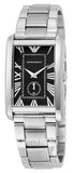  Shop Authentic Emporio Armani Classic Analog Black Dial Silver Steel Strap Watch For Men - AR1608 - Luxxuri