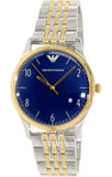  Shop Authentic Emporio Armani Classic Quartz Blue Dial Two Tone Steel Strap Watch For Men - AR1868 - Luxxuri