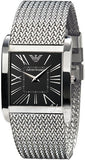  Shop Authentic Emporio Armani Classic Black Dial Silver Mesh Bracelet Watch For Women - AR2013 - Luxxuri