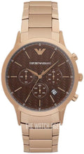  Shop Authentic Emporio Armani Renato Chronograph Brown Dial Rose Gold Steel Strap Watch For Men - AR2504 - Luxxuri