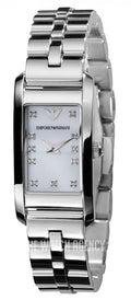  Shop Authentic Emporio Armani Donna Mother Of Pearl White Dial Silver Steel Strap Watch for Women - AR3167 - Luxxuri