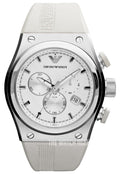  Shop Authentic Emporio Armani Sportivo Analog Quartz White Dial White Rubber Strap Watch For Men - AR6103 - Luxxuri