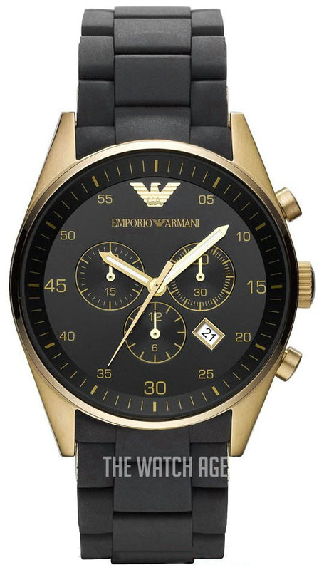  Shop Authentic Emporio Armani Sportivo Quartz Black Dial Black Steel Strap Watch For Men - AR8023 - Luxxuri