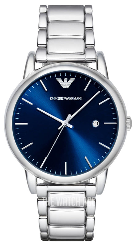  Shop Authentic Emporio Armani Dress Analog Blue Dial Silver Steel Strap Watch For Men - AR8033 - Luxxuri