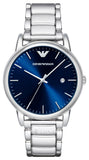  Shop Authentic Emporio Armani Dress Analog Blue Dial Silver Steel Strap Watch For Men - AR8033 - Luxxuri