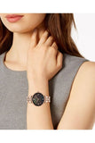  Shop Authentic Emporio Armani Gianni T-Bar Black Dial Rose Gold Strap Watch For Women - AR11145 - Luxxuri