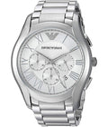  Shop Authentic Emporio Armani Velente Chronograph Quartz Silver Dial Silver Steel Strap Watch For Men - AR1702 - Luxxuri