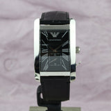 Shop Authentic Emporio Armani Black Dial Black Leather Strap Watch For Men - AR0143 - Luxxuri