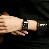  Shop Authentic Emporio Armani Classic Black Dial Black Leather Strap Watch For Women - AR0144 - Luxxuri
