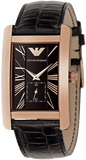  Shop Authentic Emporio Armani Classic Black Dial Black Leather Strap Watch For Women - AR0169 - Luxxuri