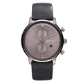  Shop Authentic Emporio Armani Classic Grey Dial Grey Leather Strap Watch For Men - AR0388 - Luxxuri