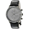  Shop Authentic Emporio Armani Classic Grey Dial Grey Leather Strap Watch For Men - AR0388 - Luxxuri