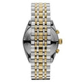  Shop Authentic Emporio Armani Classic Chronograph White Dial Two Tone Steel Strap Watch For Men - AR0396 - Luxxuri