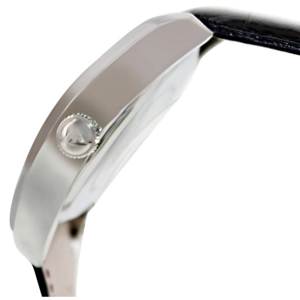 Emporio Armani Valente Black Dial Black Leather Strap Watch For Men - AR0643