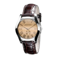  Shop Authentic Emporio Armani Classic Quartz Beige Dial Brown Leather Strap Watch For Men - AR0646 - Luxxuri
