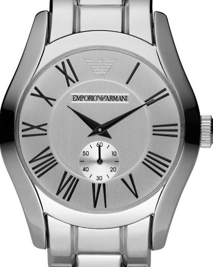  Shop Authentic Emporio Armani Classic Quartz Silver Dial Silver Steel Strap Watch For Men - AR0647 - Luxxuri