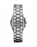  Shop Authentic Emporio Armani Velente Chronograph Black Dial Silver Steel Strap Watch For Women - AR0674 - Luxxuri