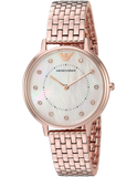  Shop Authentic Emporio Armani Dress Quartz Rose Gold Dial Rose Gold Steel Strap Watch For Women - AR11062 - Luxxuri