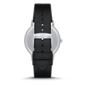 Emporio Armani Kappa Analog Quartz Black Dial Black Leather Strap Watch For Men - AR11013
