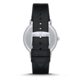  Shop Authentic Emporio Armani Kappa Analog Quartz Black Dial Black Leather Strap Watch For Men - AR11013 - Luxxuri