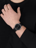  Shop Authentic Emporio Armani Kappa Analog Quartz Black Dial Black Leather Strap Watch For Men - AR11013 - Luxxuri