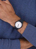  Shop Authentic Emporio Armani Luigi Quartz White Dial Blue Mesh Bracelet Watch For Men - AR11025 - Luxxuri