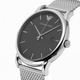  Shop Authentic Emporio Armani Luigi Quartz Grey Dial Silver Mesh Bracelet Watch For Men - AR11069 - Luxxuri
