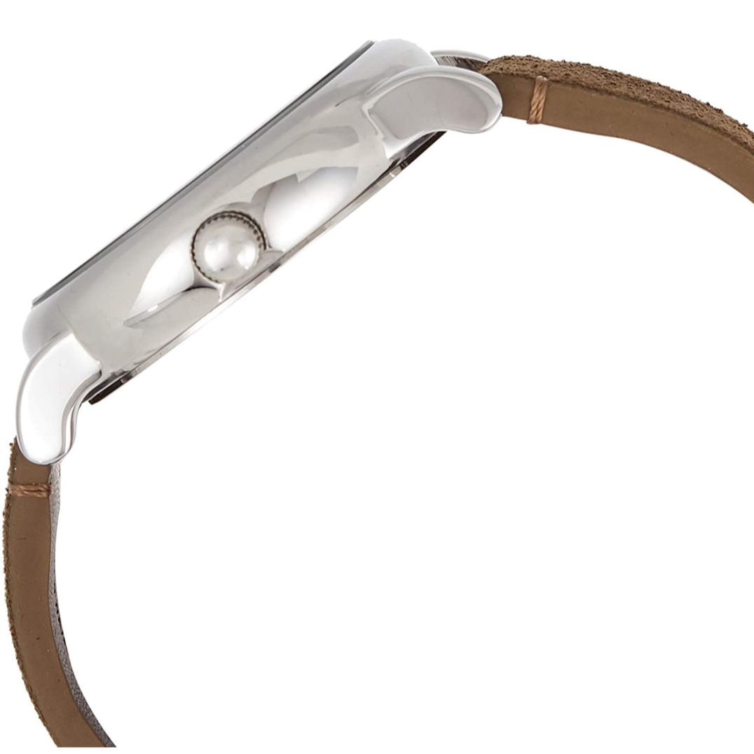 Emporio Armani Luigi Quartz Gray Dial Brown Leather Strap Watch For Men - AR11070