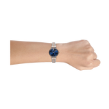  Shop Authentic Emporio Armani Gianni T Bar Crystal Blue Dial Two Tone Steel Strap Watch For Women - AR11092 - Luxxuri
