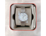  Shop Authentic Emporio Armani Mother of Pearl Dial Silver Steel Strap Watch For Women - AR11112 - Luxxuri