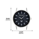  Shop Authentic Emporio Armani Renato Quartz Black Dial Silver Steel Strap  Watch For Men - AR11118 - Luxxuri
