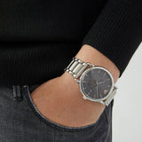  Shop Authentic Emporio Armani Classic Quartz Grey Dial Silver Steel Strap Watch For Men - AR11134 - Luxxuri