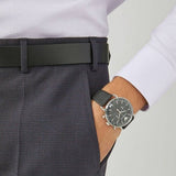 Shop Authentic Emporio Armani Aviator Chronograph Black Dial Black Leather Strap Watch For Men - AR11143 - Luxxuri