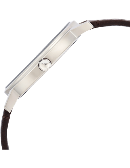  Shop Authentic Emporio Armani Kappa Quartz Black Dial Brown Leather Strap Watch For Men - AR11153 - Luxxuri