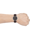  Shop Authentic Emporio Armani Kappa Quartz Black Dial Brown Leather Strap Watch For Men - AR11153 - Luxxuri